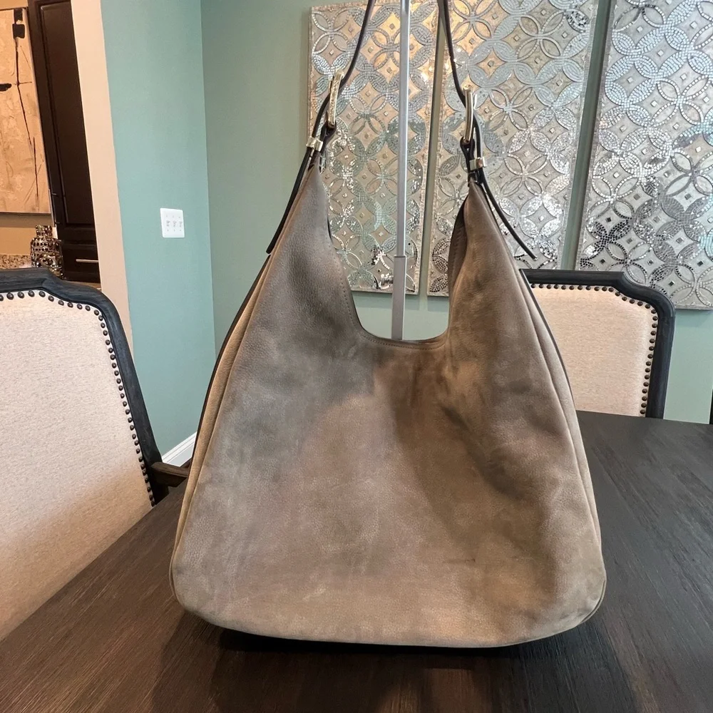 Michael Kors Large Nubuck Hobo Shoulder Bag - Picture 4 of 12